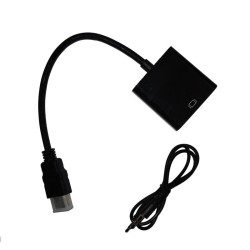 NG ΜΕΤΑΤΡΟΠΕΑΣ HDMI MALE ΣΕ VGA FEMALE ΜΕ AUDIO ADAPTER, σε κουτί