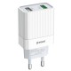 NG WOOT WT22 USB CHARGER QC3.0 18W, 2 ΘΥΡΕΣ