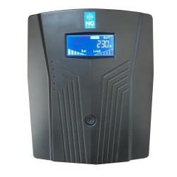 NG UPS 1500VA/900W ΜΕ AVR, LINE INTERACTIVE, USB, 3 SCHUKO, 2 x 12V8A, ΟΘΟΝΗ