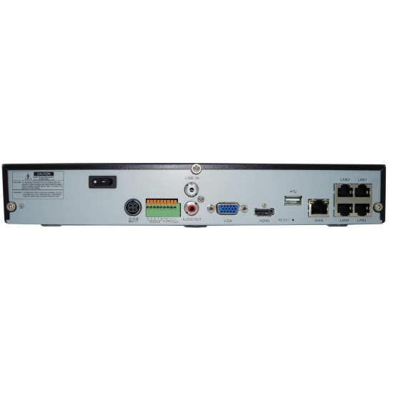 NG H.265 NVR ΚΑΤΑΓΡΑΦΙΚΟ, 4CH, 1HDD SLOT, POE